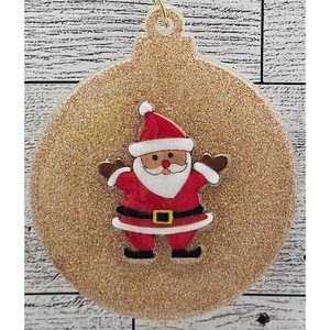 Shiny Gold Resin Ornament/Tag 3" RANDOM SELECTION (Set of 6)